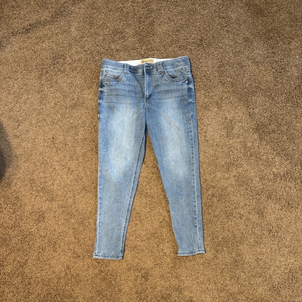 Democracy “Ab technology” Light Blue Skinny Jeans